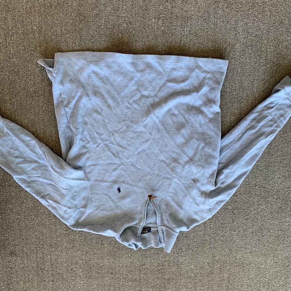 Light Blue Polo Ralph Lauren Half-Zip Pullover
